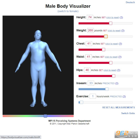 身体可视化工具男性截图3