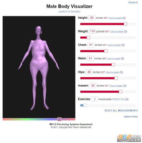 身体可视化工具男性截图2