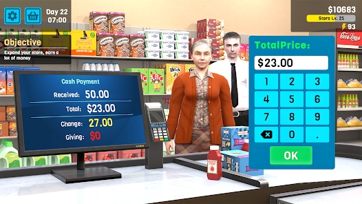 Supermarket Management Simulator超市经理模拟器v1.11截图1