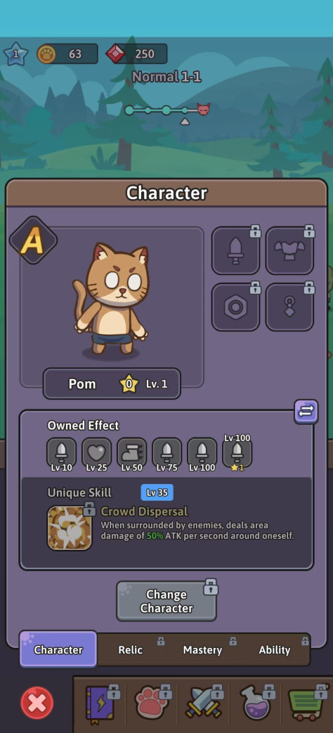 小猫传奇放置RPG战争破解版v35 (Cat Legend Idle RPG War)截图2