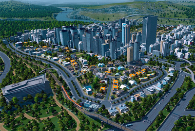 《城市:天际线》30万人口不堵车城市建设图文