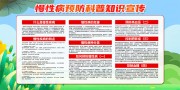 清新风慢性病预防科普宣传栏