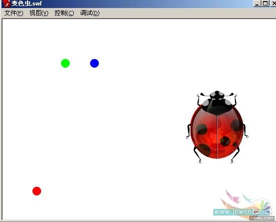 Photoshop结合Flash制作瓢虫变色交互动画(3)