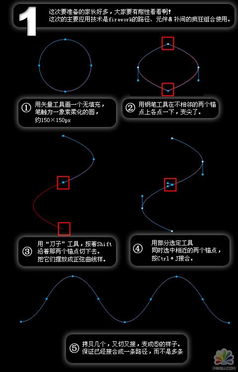 Fireworks制作仿3D光亮DNA桌面 