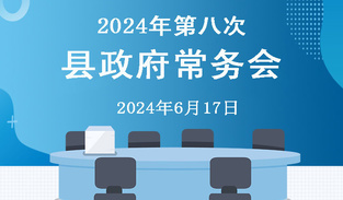 图解：2024年第八次县政府常务会