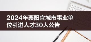 2024年襄阳宜城市事业单位引进人才30人公告