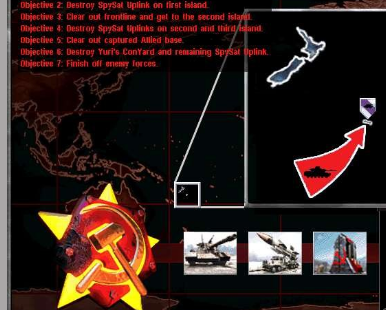 红色警戒2尤里的复仇任务：被遗忘的岛屿（又名恢复苏联基地又名尤里的心灵控制器）