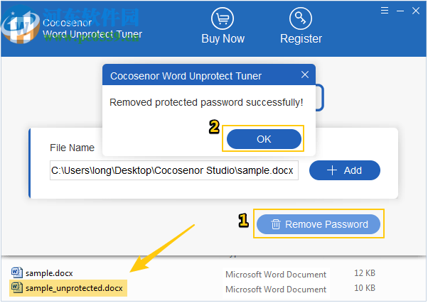 Cocosenor Word Unprotect Tuner