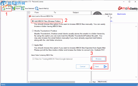 MailsDaddy MBOX To PST Converter