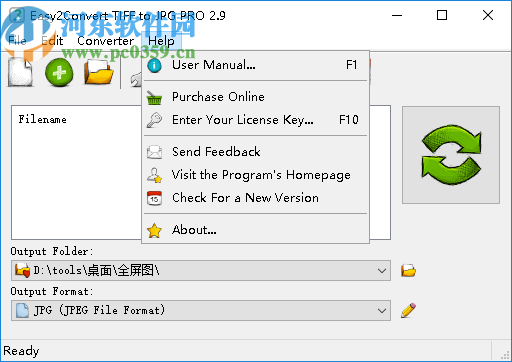 Easy2Convert TIFF to JPG(TIFF转换JPG软件)