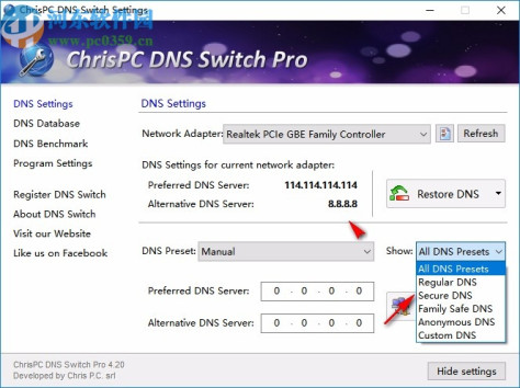 ChrisPC DNS Switch Pro破解版