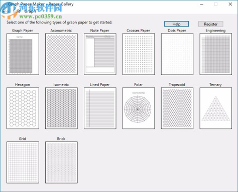 Graph Paper Maker(函数<a href=http://www.pc0359.cn/zt/jjht/ target=_blank class=infotextkey>绘图工具</a>)