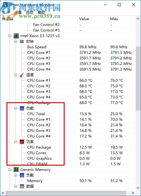 Open Hardware Monitor中文版(电脑硬件检测工具)