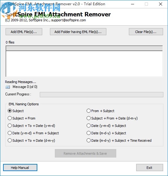SoftSpire EML Attachment Remover