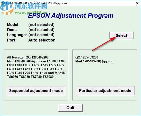 Epson Adjustment Program