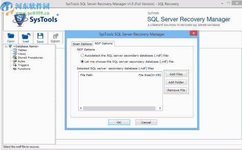 SysTools SQL Server Recovery Manager