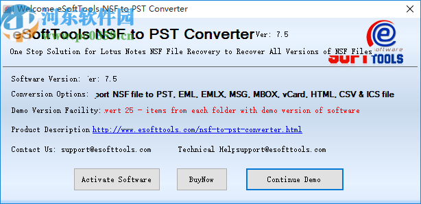 eSysInfoTools NSF to PST Converter(NSF到PST转换器)