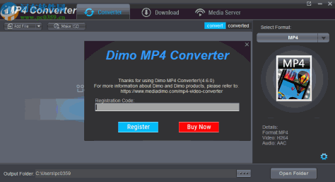 Dimo MP4 Video Converter(视频格式转换软件)