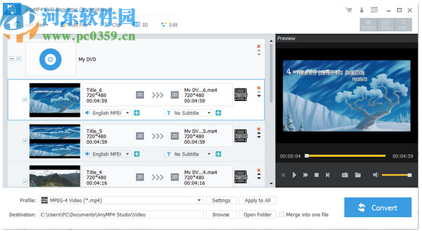 AnyMP4 DVD Converter(视频格式转换软件)