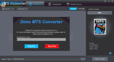 Dimo MTS Converter(MTS格式转换软件)