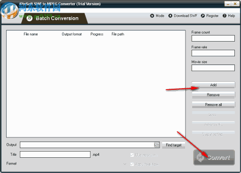 iPixSoft SWF to MPEG Converter(SWF转换为MPEG)