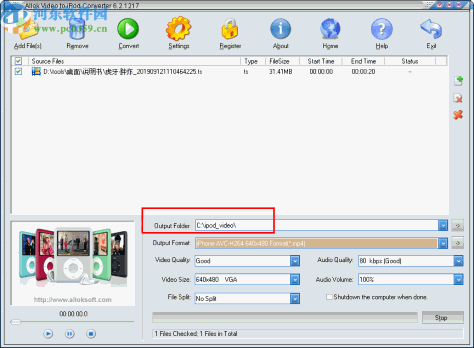 Allok Video to iPod Converter(视频转换为iPod格式)