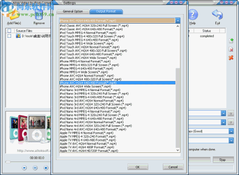 Allok Video to iPod Converter(视频转换为iPod格式)