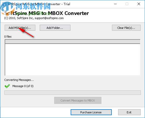 SoftSpire MSG to MBOX Converter(MSG转MBOX工具)