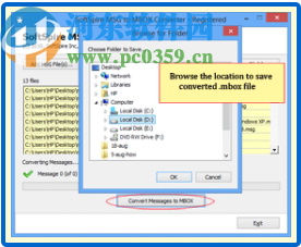 SoftSpire MSG to MBOX Converter(MSG转MBOX工具)