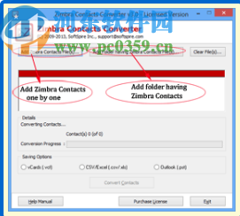 Zimbra Contacts Converter(Zimbra转换器)