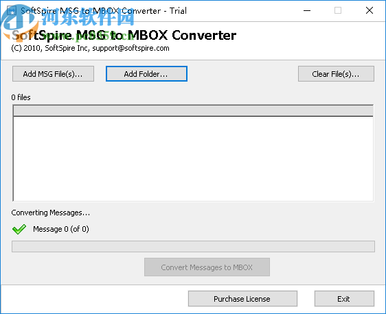 SoftSpire MSG to MBOX Converter(MSG转MBOX工具)