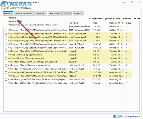 Duplicate Office File Remover(重复文件清除工具)