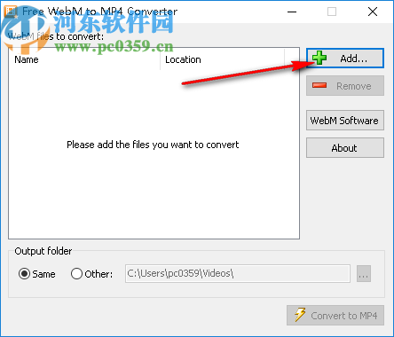 Free WebM to MP4 Converter(WebM转MP4转换器)