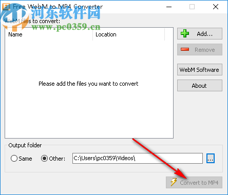 Free WebM to MP4 Converter(WebM转MP4转换器)