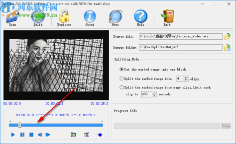 Fast AVI MPEG Splitter(视频分割工具)