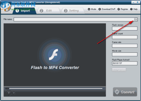 Amazing Flash to MP4 Converter(Flash到MP4转换器)