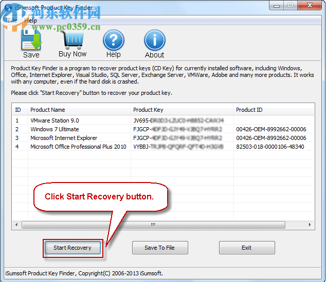 iSumsoft Product Key Finder(密钥恢复工具)