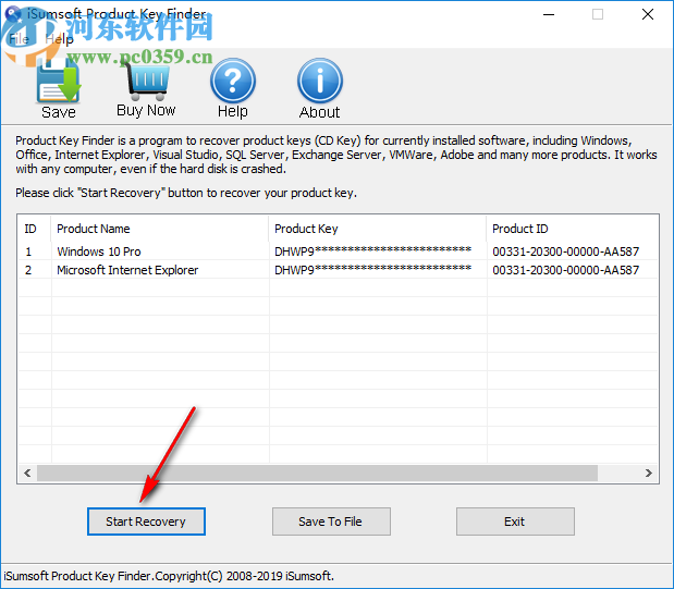 iSumsoft Product Key Finder(密钥恢复工具)