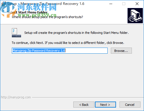 Manyprog Zip Password recover(密码恢复软件)