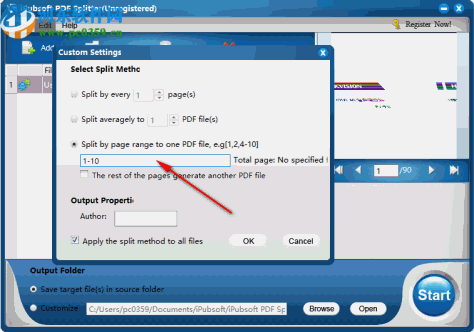 iPubsoft PDF Splitter(PDF文件拆分)
