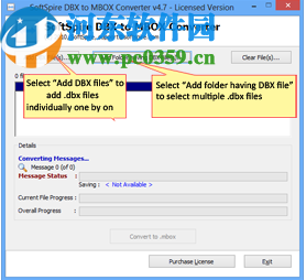 SoftSpire DBX to MBOX Converter(DBX转换成MBOX)