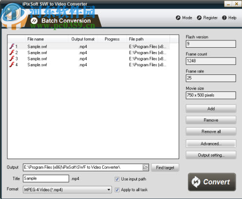 iPixSoft SWF to HTML5 Converter