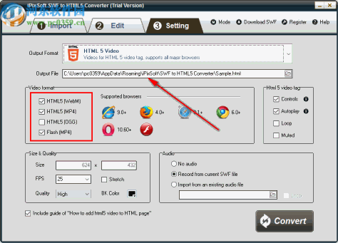 iPixSoft SWF to HTML5 Converter