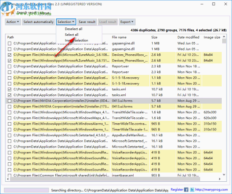 Manyprog Find Duplicate Files(重复文件查找软件)