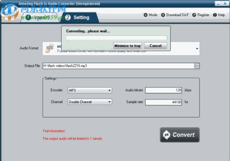 Amazing Flash to Audio Converter(Flash转音频软件)