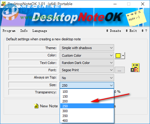 DesktopNoteOK(桌面便签小工具)