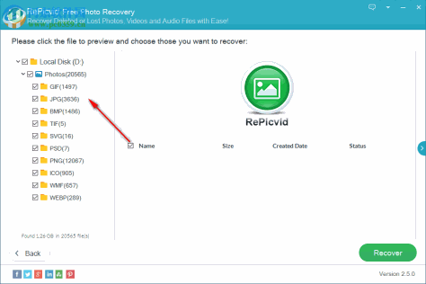 RePicvid Photo Recovery(照片恢复软件) 2.5 免费版
