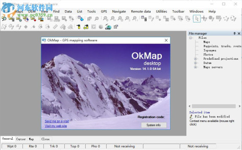 OkMap Desktop下载(GPS<a href=http://www.pc0359.cn/k/zuoturj/ target=_blank class=infotextkey>制图软件</a>) 14.1.0 破解版