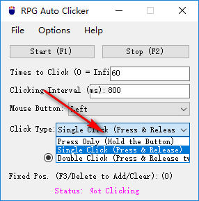 RPG Auto Clicker(鼠标自动点击器) 5.0.1.0 免费版