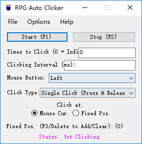 RPG Auto Clicker(鼠标自动点击器) 5.0.1.0 免费版
